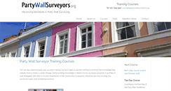 Desktop Screenshot of partywallsurveyors.org