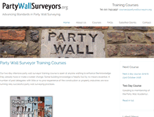 Tablet Screenshot of partywallsurveyors.org