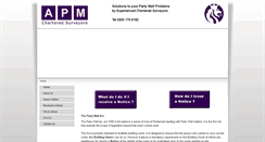 Desktop Screenshot of partywallsurveyors.co